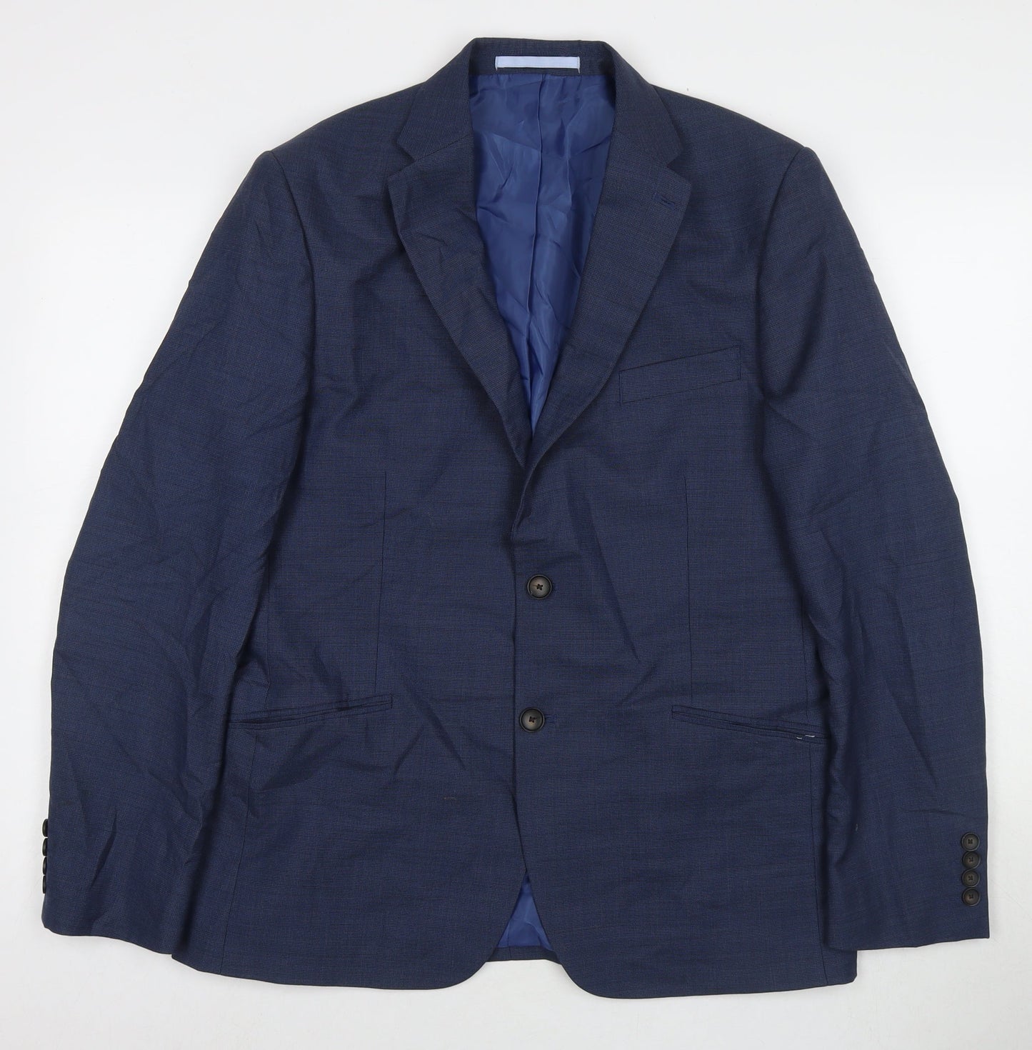 Mens UK Size 40 Marks and Spencer Regular Blue Suit Jacket