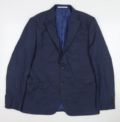 Mens UK Size 40 Marks and Spencer Regular Blue Suit Jacket