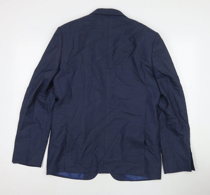 Mens UK Size 40 Marks and Spencer Regular Blue Suit Jacket