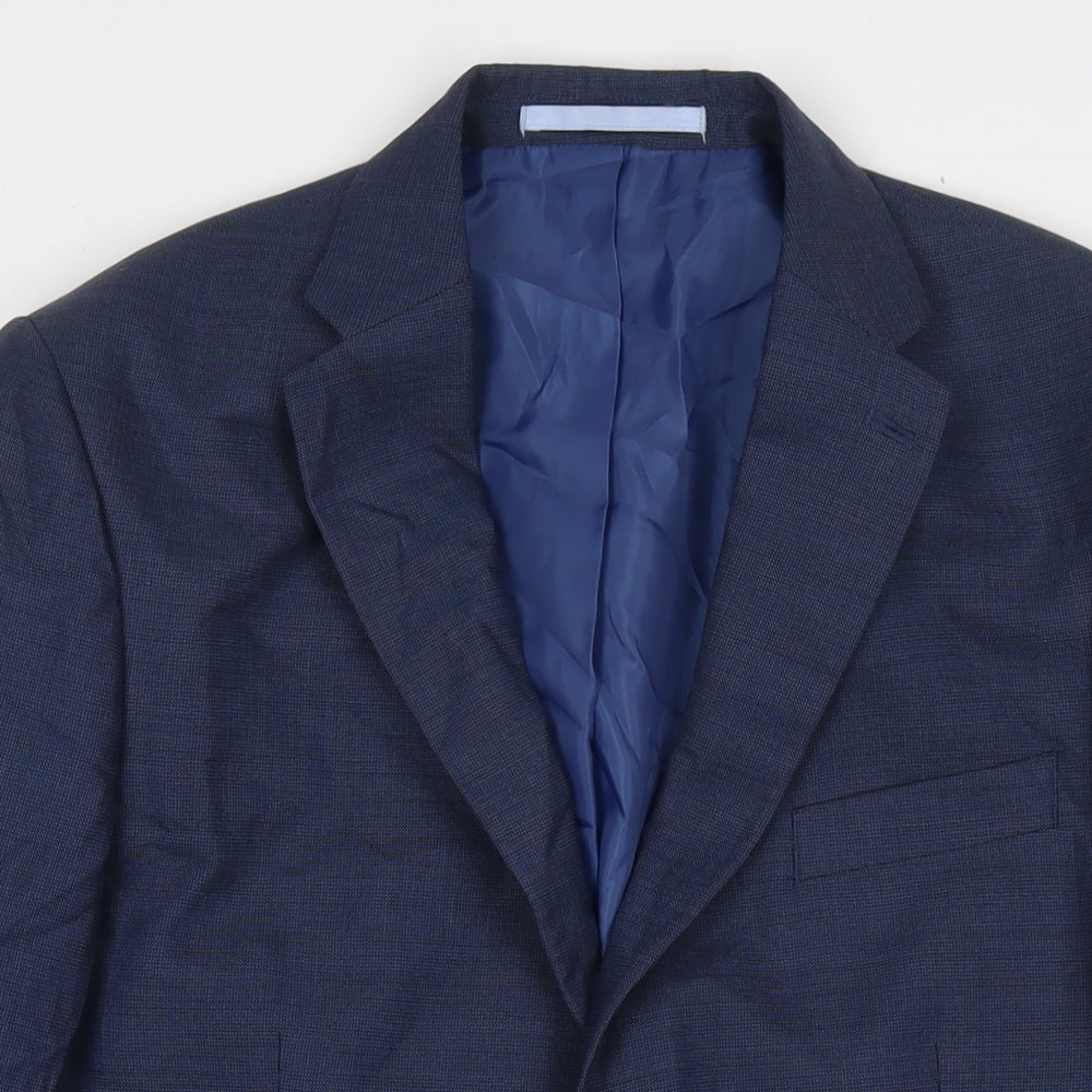 Mens UK Size 40 Marks and Spencer Regular Blue Suit Jacket