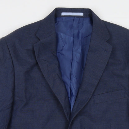 Mens UK Size 40 Marks and Spencer Regular Blue Suit Jacket
