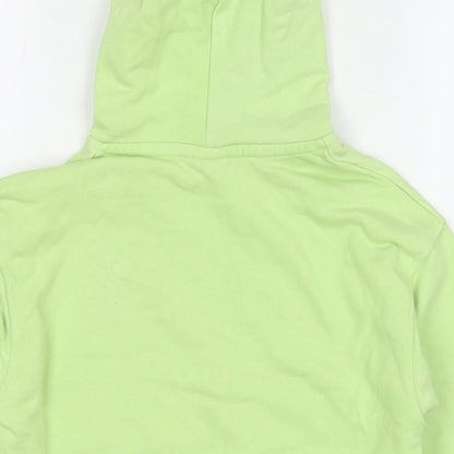Zara Girls Green Cotton Pullover Sweatshirt Size 7 Years Pullover - New Waves