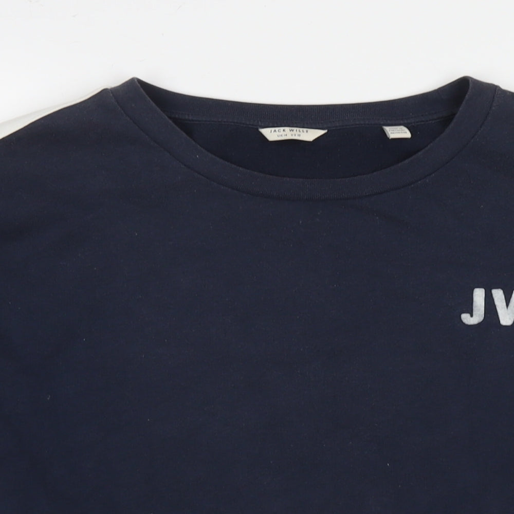 Womens UK Size 14 Jack Wills Blue Pullover Sweatshirt