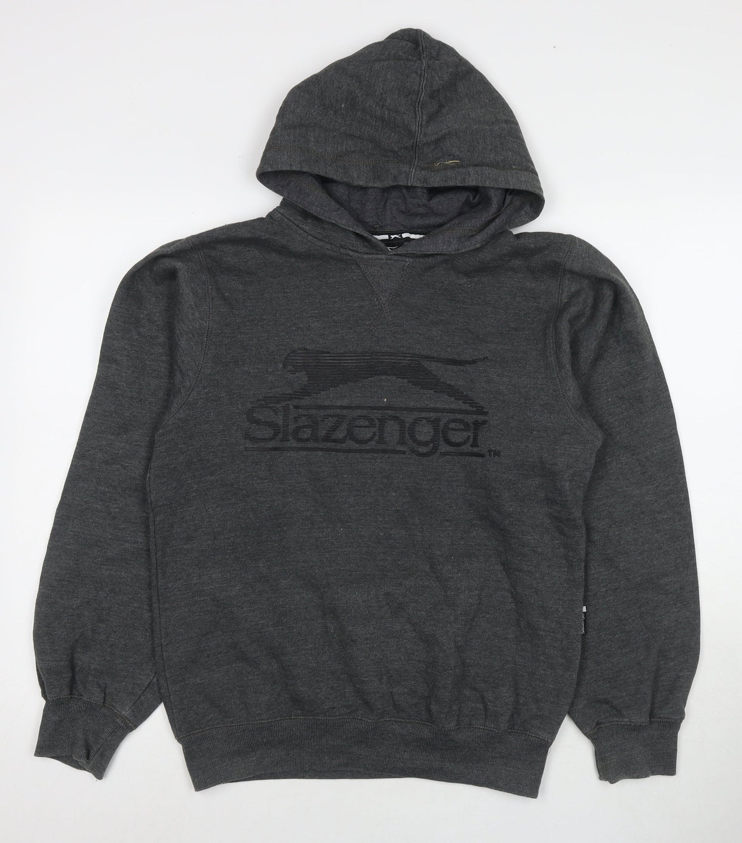 Mens UK Size S Slazenger Grey Pullover Hoodie