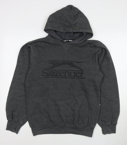 Mens UK Size S Slazenger Grey Pullover Hoodie