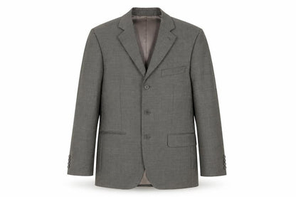 BHS Mens Grey Polyester Jacket Suit Jacket Size 38 Regular