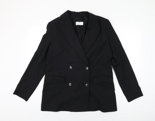Marks and Spencer Womens Black Polyester Jacket Suit Jacket Size 10