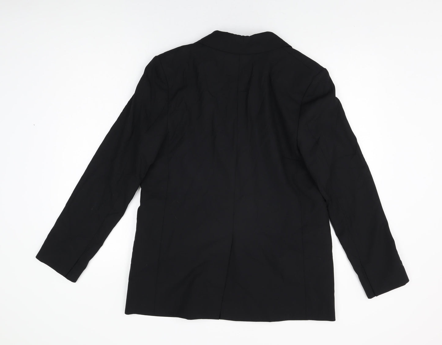 Marks and Spencer Womens Black Polyester Jacket Suit Jacket Size 10