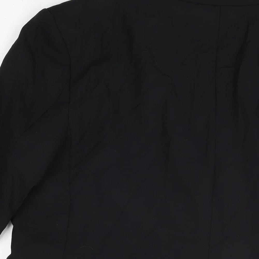 Marks and Spencer Womens Black Polyester Jacket Suit Jacket Size 10