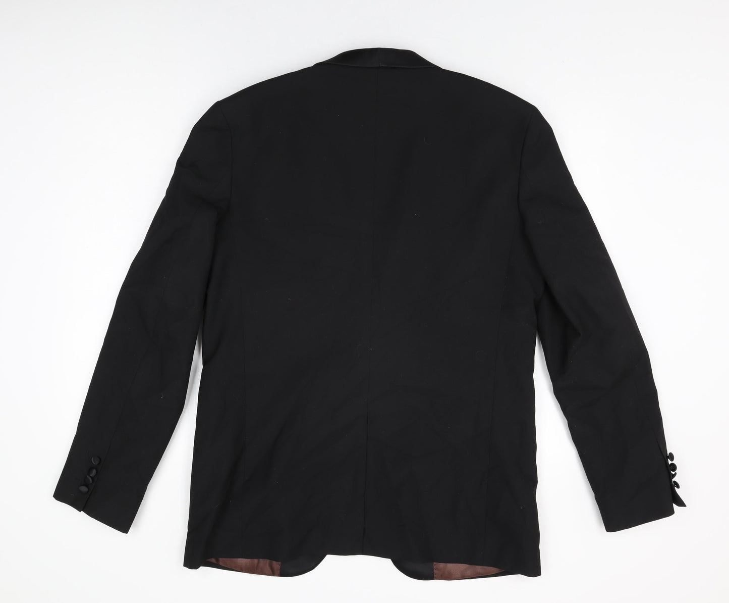 Mens UK Size 42 Cedar Wood State Regular Black Suit Jacket