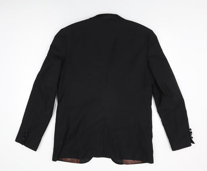Mens UK Size 42 Cedar Wood State Regular Black Suit Jacket