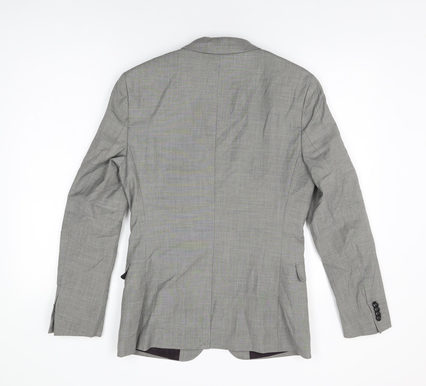 Mens UK Size 36 Topman Regular Grey Suit Jacket