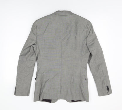 Mens UK Size 36 Topman Regular Grey Suit Jacket