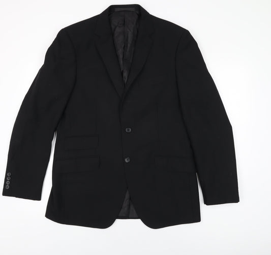 Mens UK Size 40 Marks and Spencer Regular Black Suit Jacket
