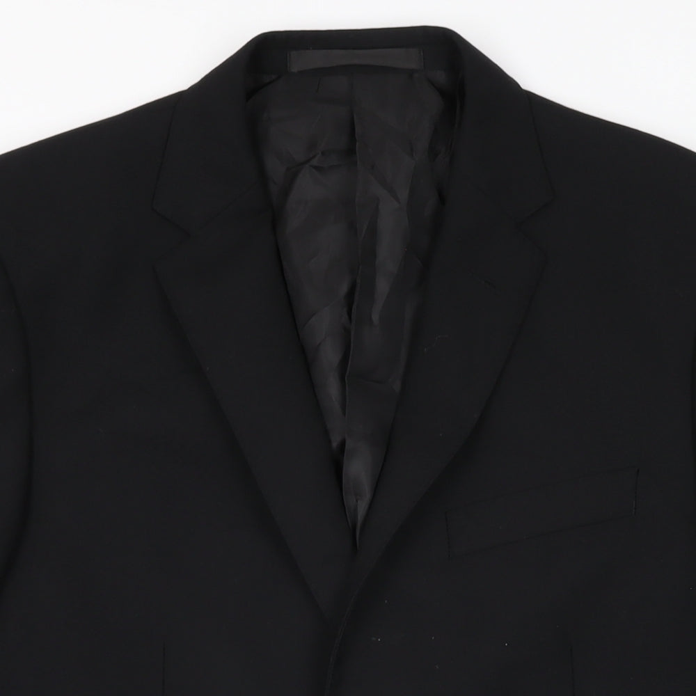 Mens UK Size 40 Marks and Spencer Regular Black Suit Jacket
