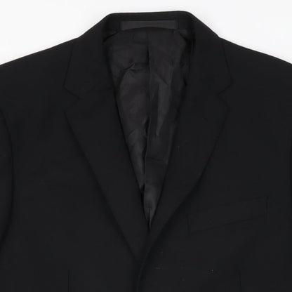 Mens UK Size 40 Marks and Spencer Regular Black Suit Jacket
