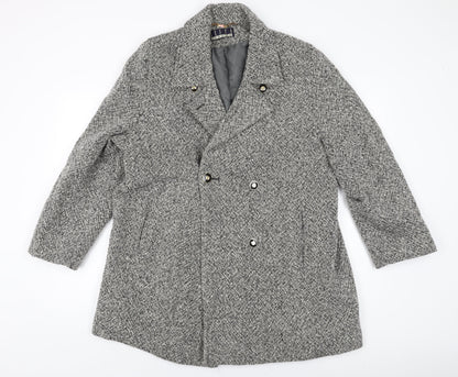 Womens UK Size 16 Kesta Black Overcoat