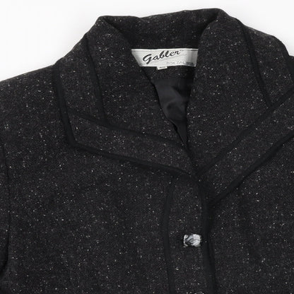 Gabler Womens Black Jacket Size 12 Button