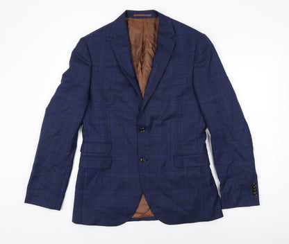 Mens UK Size 40 Fellini Regular Blue Suit Jacket