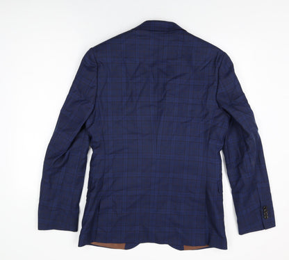 Mens UK Size 40 Fellini Regular Blue Suit Jacket