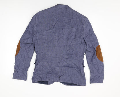 Mens UK Size 38 H&M Regular Blue Suit Jacket