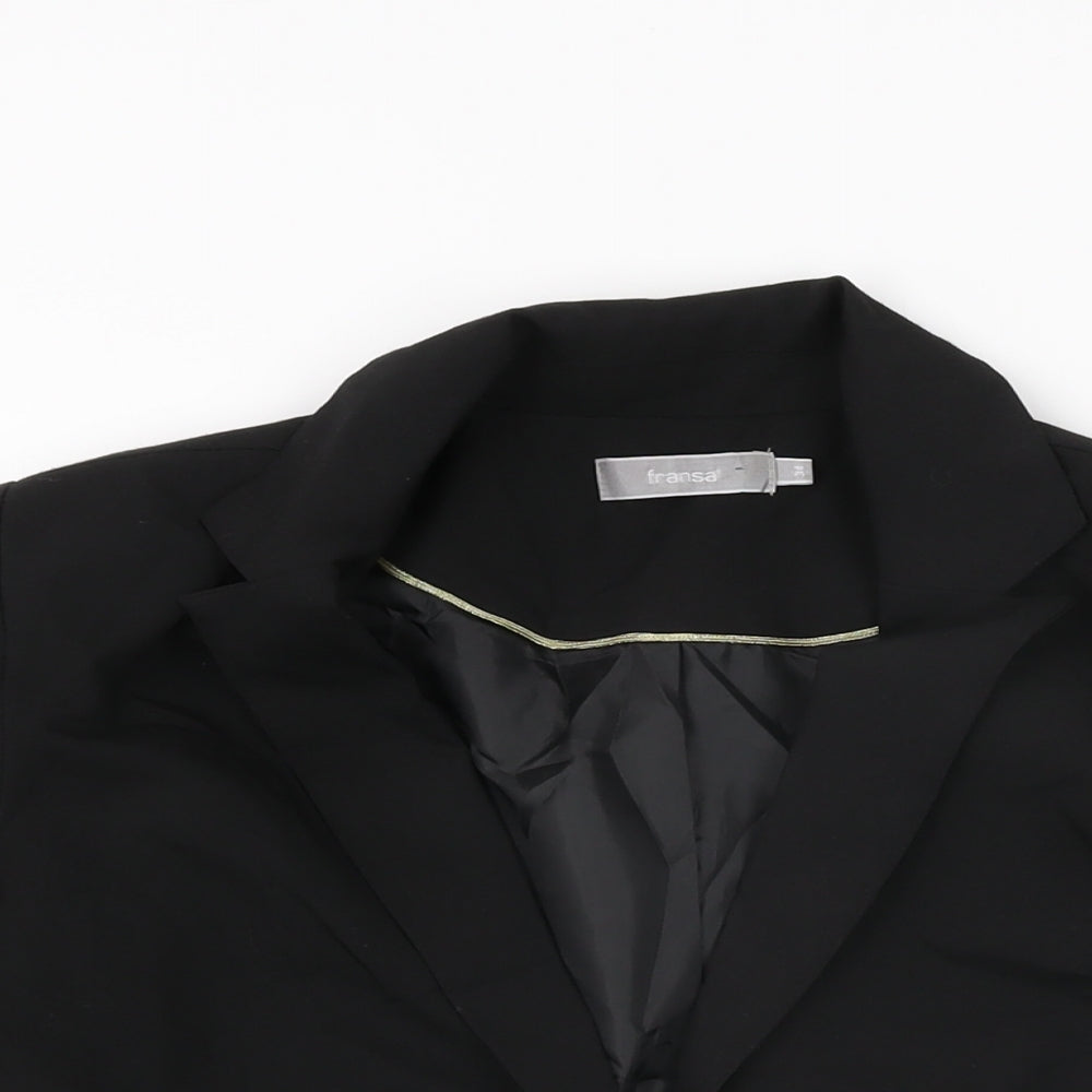 Womens UK Size 6 Fransa Black Jacket
