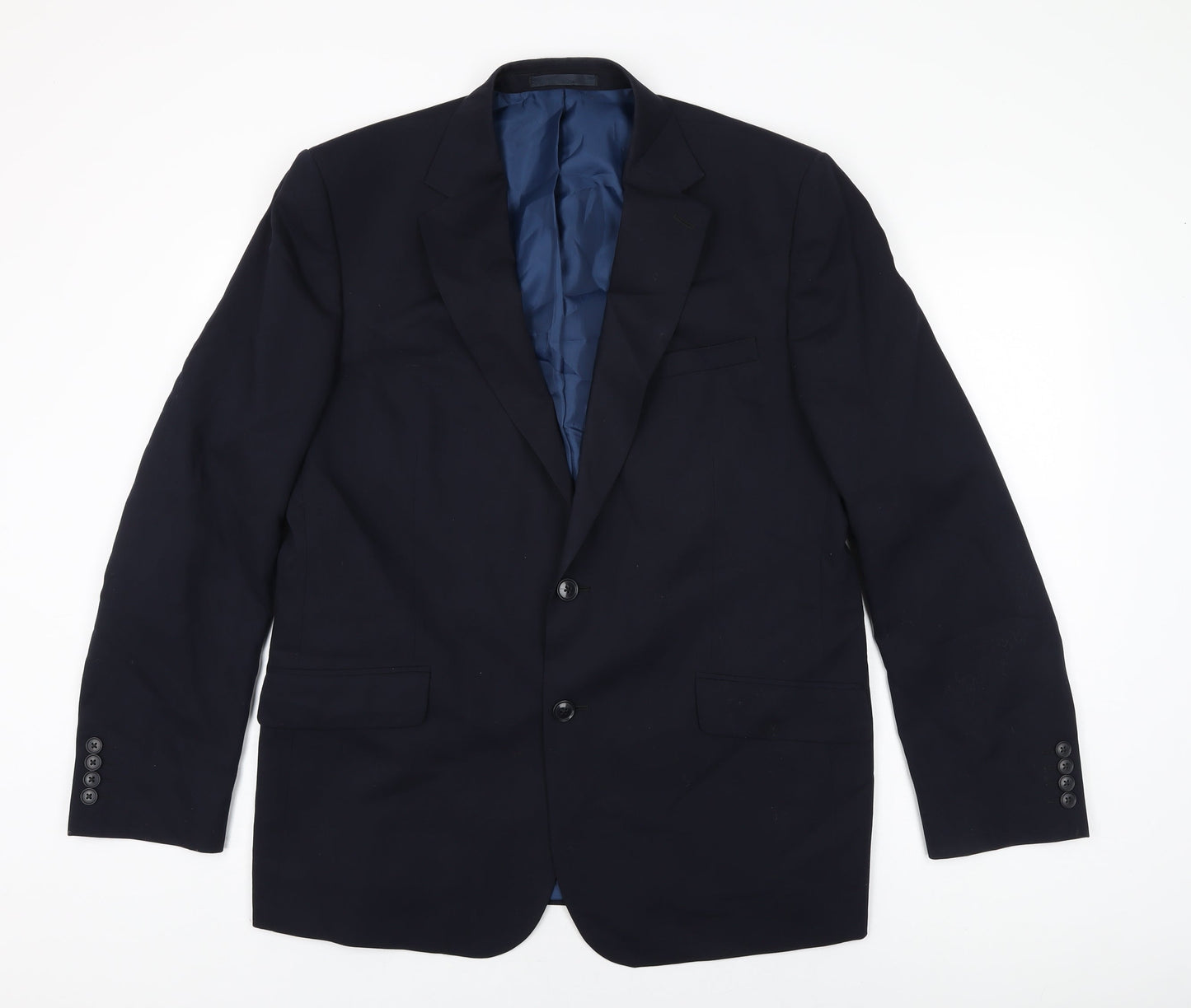 Mens UK Size 42 Marks and Spencer Regular Blue Suit Jacket