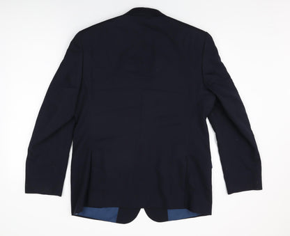 Mens UK Size 42 Marks and Spencer Regular Blue Suit Jacket
