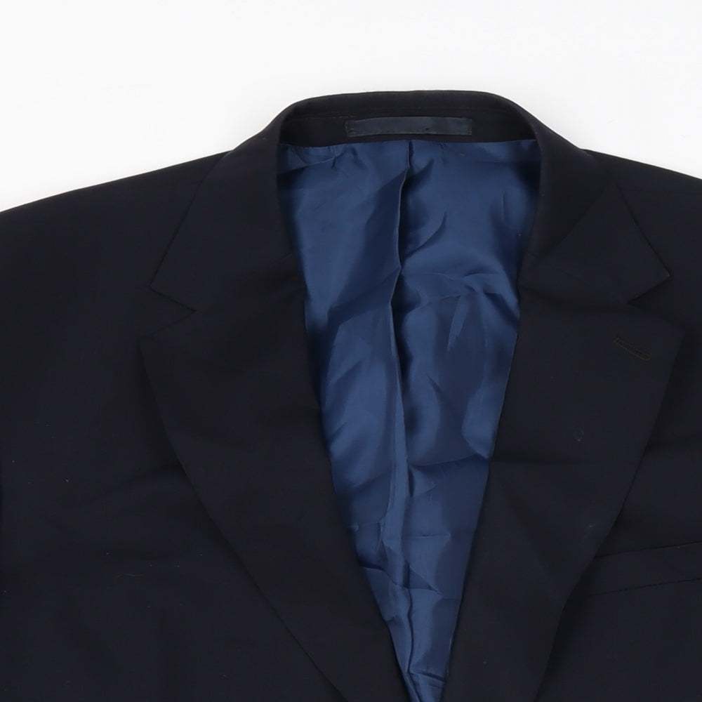 Mens UK Size 42 Marks and Spencer Regular Blue Suit Jacket