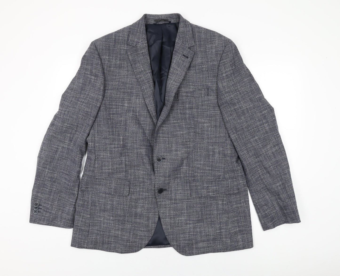 Mens UK Size 42 Marks and Spencer Regular Blue Suit Jacket