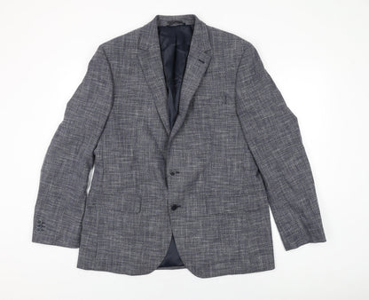 Mens UK Size 42 Marks and Spencer Regular Blue Suit Jacket