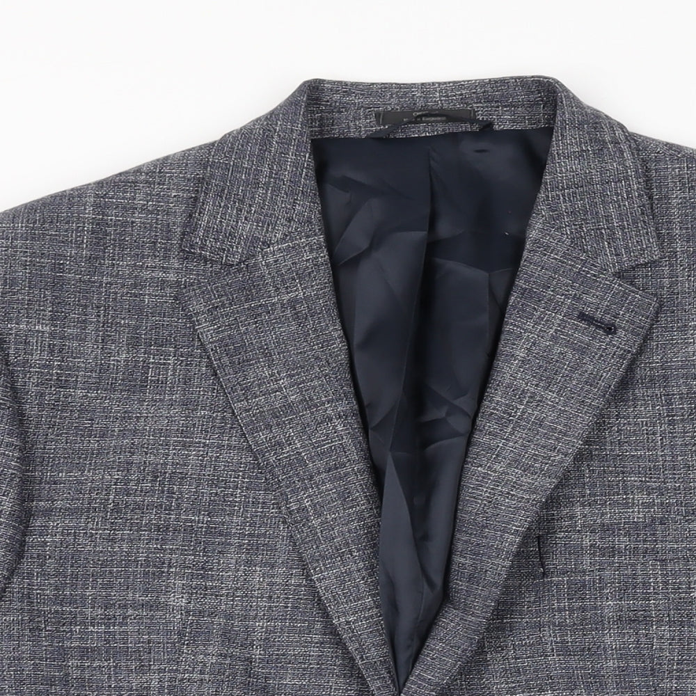 Mens UK Size 42 Marks and Spencer Regular Blue Suit Jacket