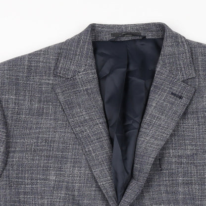 Mens UK Size 42 Marks and Spencer Regular Blue Suit Jacket