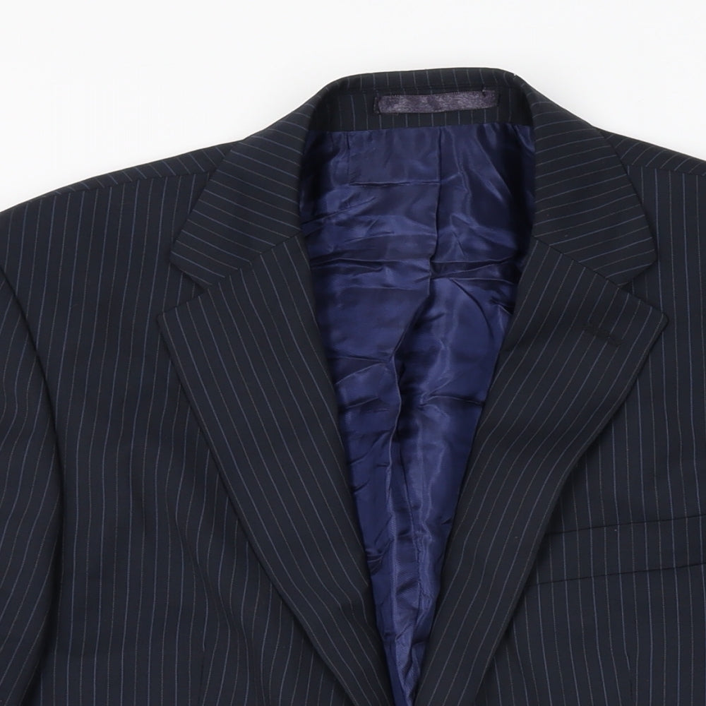 Mens UK Size 38 City Survival Regular Black Suit Jacket