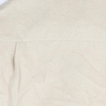 Womens UK Size S Monki Beige Overcoat