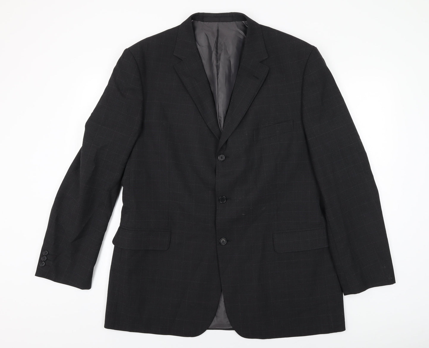 Mens UK Size 44 Marks and Spencer Regular Black Suit Jacket