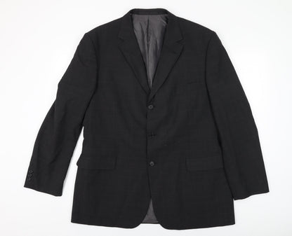 Mens UK Size 44 Marks and Spencer Regular Black Suit Jacket