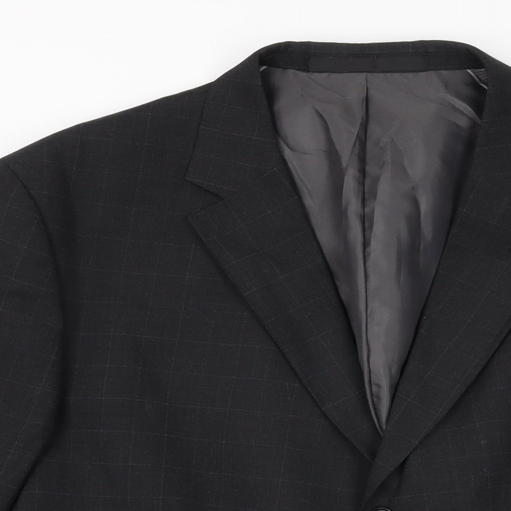 Mens UK Size 44 Marks and Spencer Regular Black Suit Jacket
