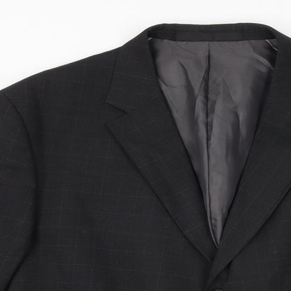 Mens UK Size 44 Marks and Spencer Regular Black Suit Jacket