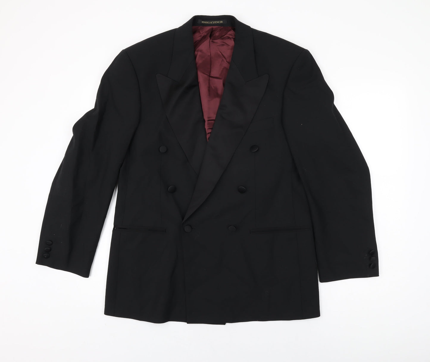 Mens UK Size 38 Marks and Spencer Regular Black Suit Jacket