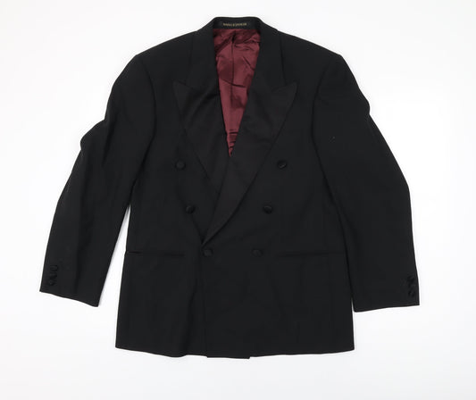 Mens UK Size 38 Marks and Spencer Regular Black Suit Jacket