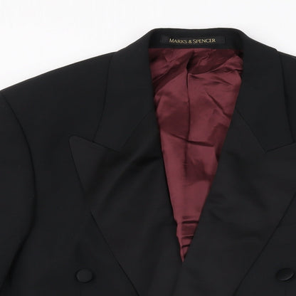 Mens UK Size 38 Marks and Spencer Regular Black Suit Jacket