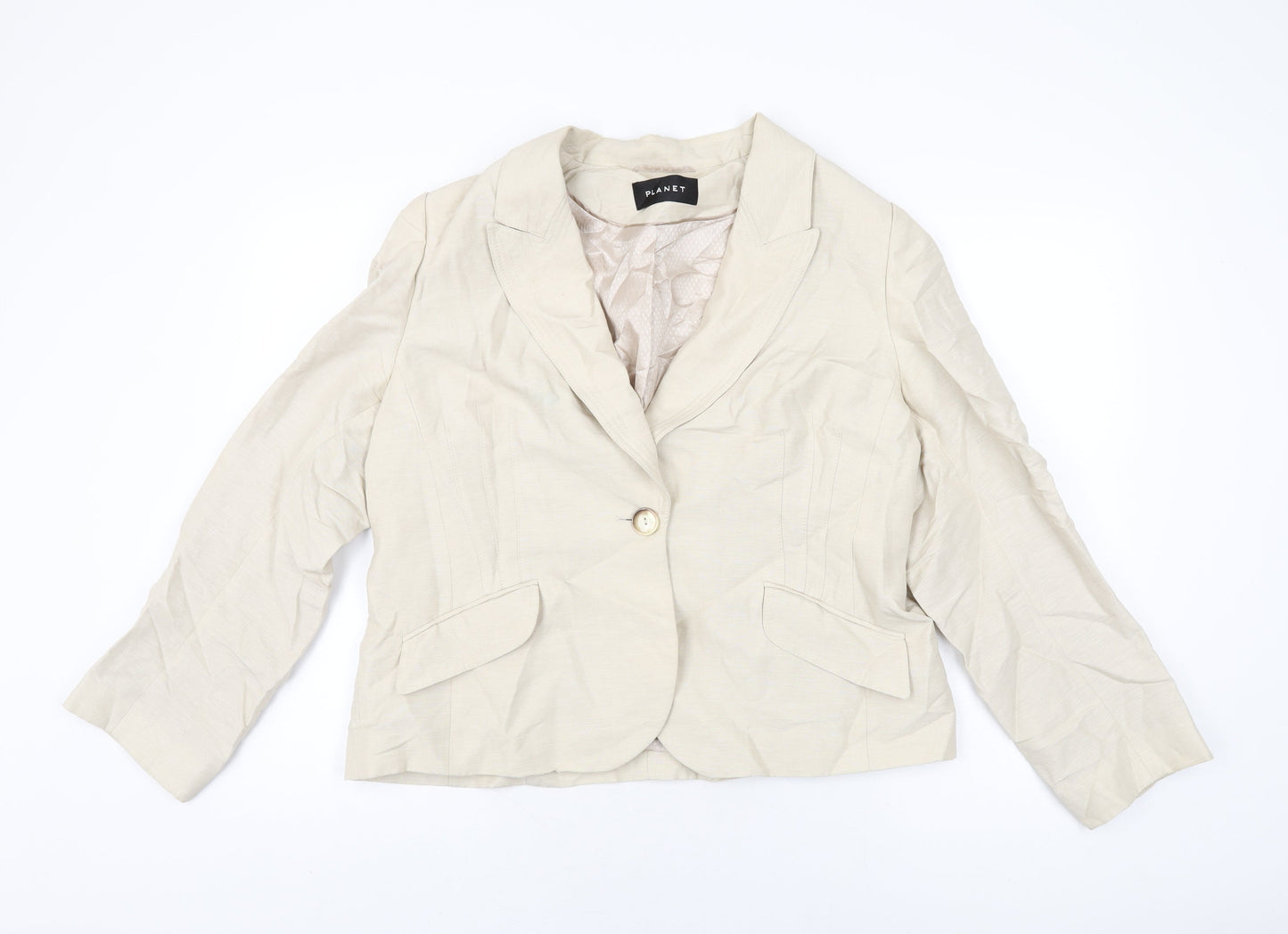 Womens UK Size 18 Planet Beige Jacket