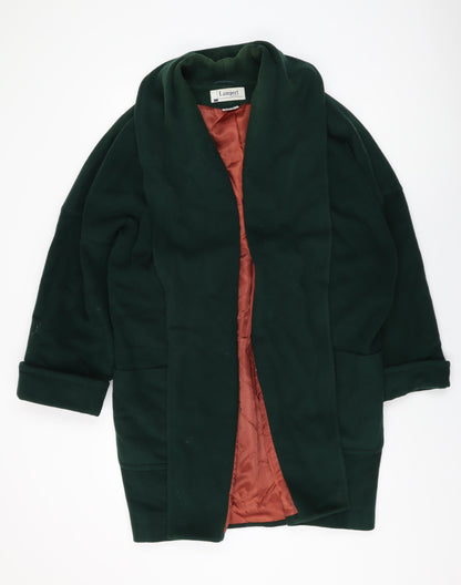 Lampert Womens Green Overcoat Coat Size 14