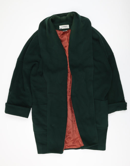 Lampert Womens Green Overcoat Coat Size 14
