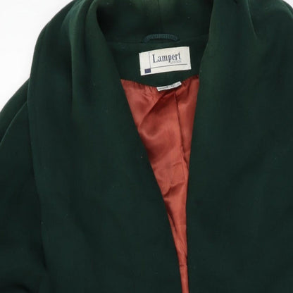Lampert Womens Green Overcoat Coat Size 14