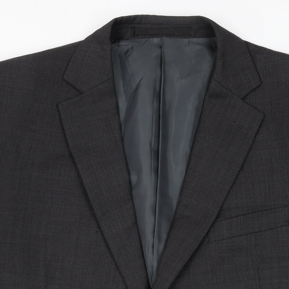 Mens UK Size 42 Marks and Spencer Regular Black Suit Jacket