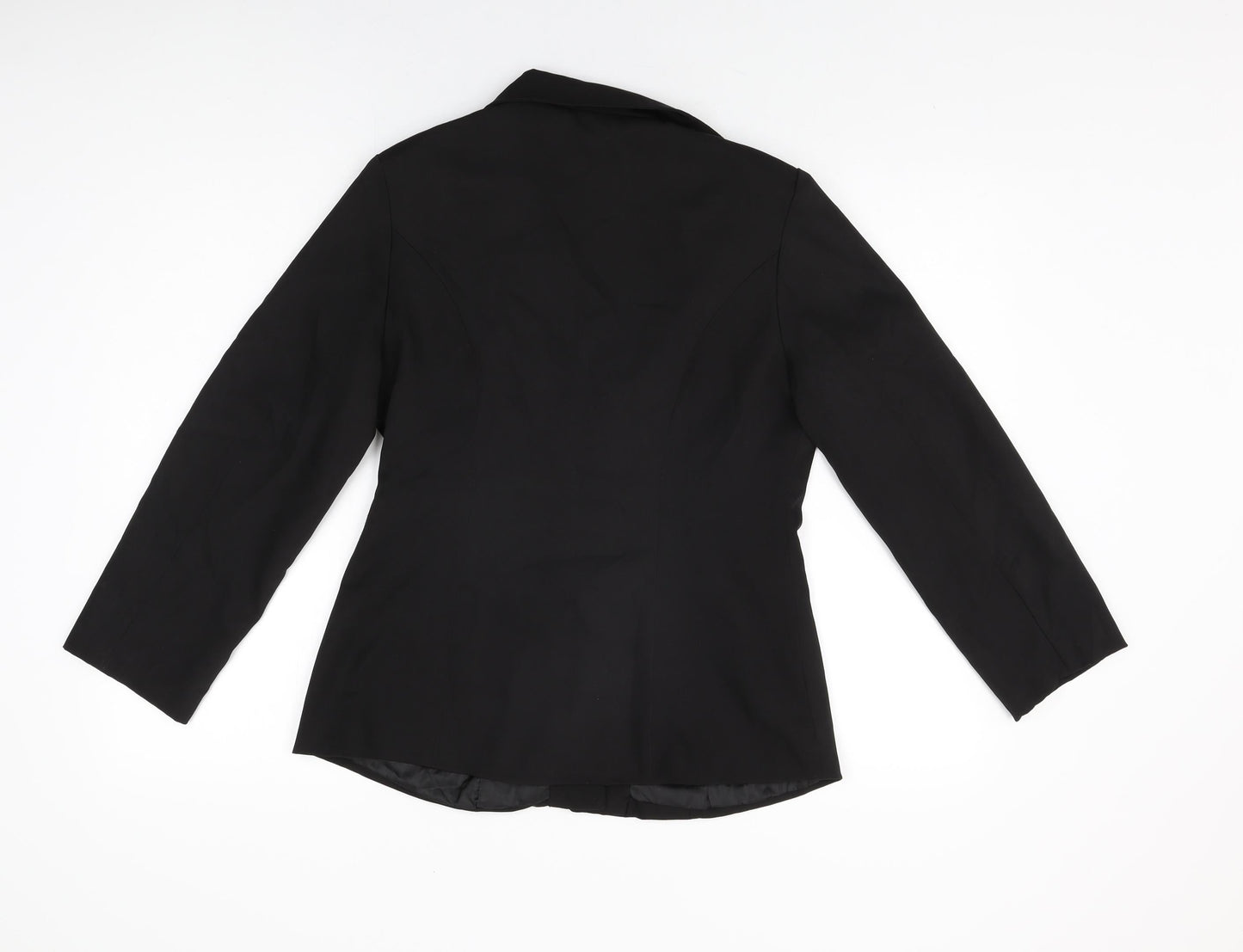 Peace Womens Black Jacket Blazer Size 10 Button