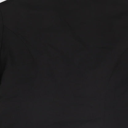 Peace Womens Black Jacket Blazer Size 10 Button