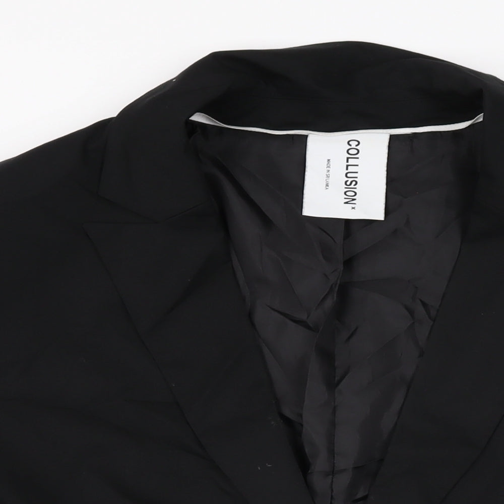 Womens UK Size 14 COLLUSION Black Jacket